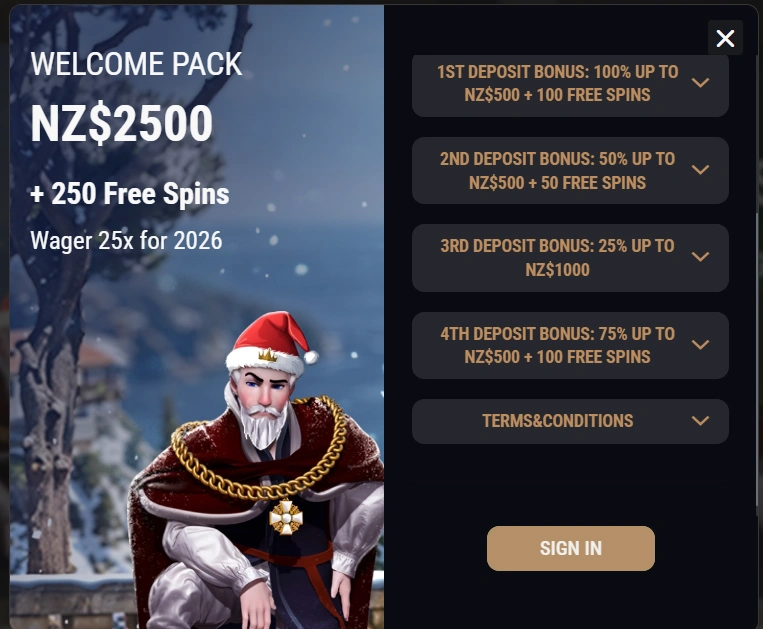 King Billy Casino login
